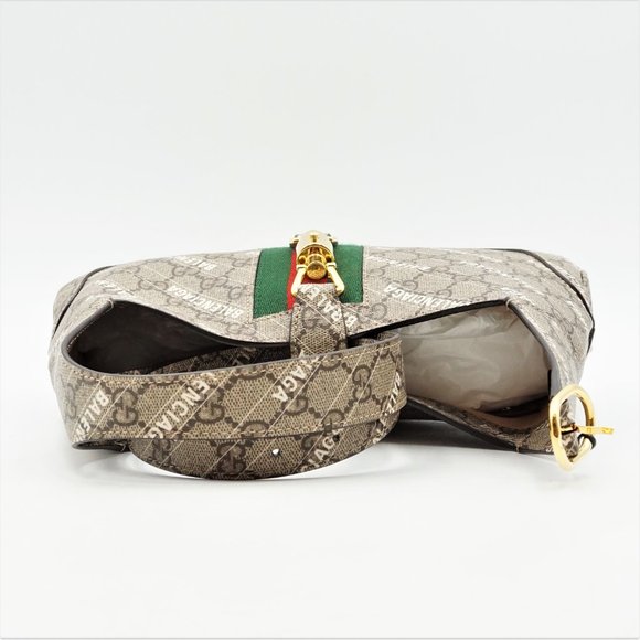 New in Box Gucci x Balenciaga The Hacker Project Small Jackie 1961 Hobo Bag - Picture 8 of 13